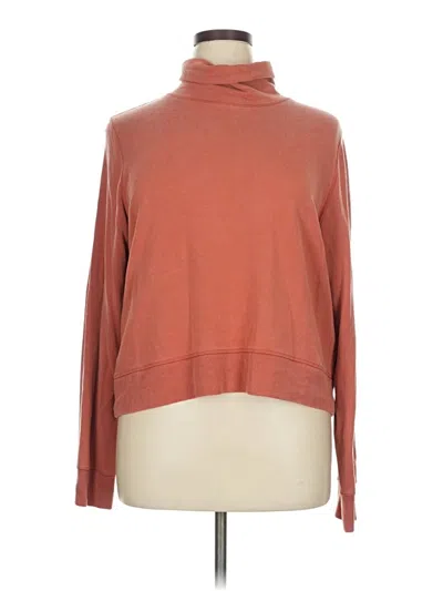 Pre-owned Athleta Turtleneck Sweater In Brown