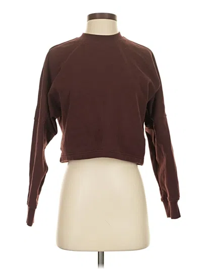 Pre-owned Athleta Turtleneck Sweater In Brown
