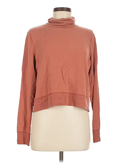Pre-owned Athleta Turtleneck Sweater In Brown