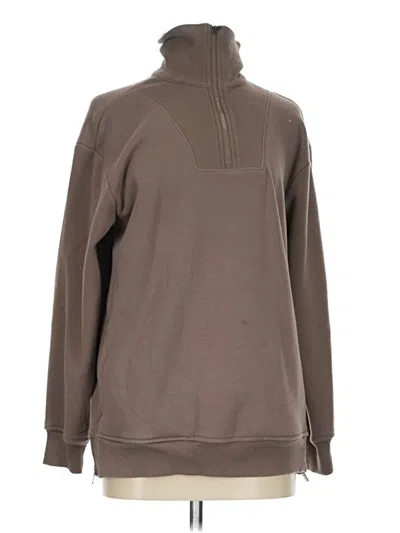 Pre-owned Athleta Turtleneck Sweater In Brown