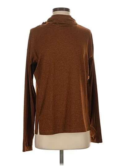 Pre-owned Athleta Turtleneck Sweater In Brown