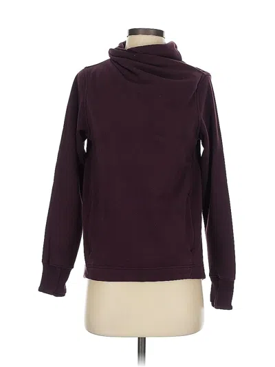 Pre-owned Athleta Turtleneck Sweater In Burgundy