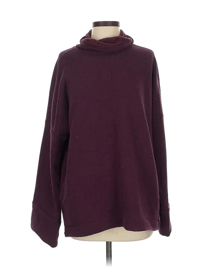 Pre-owned Athleta Turtleneck Sweater In Burgundy