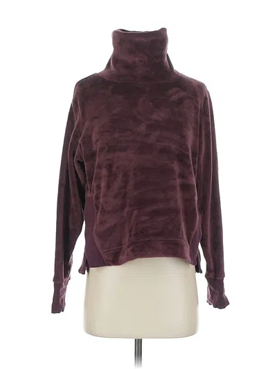 Pre-owned Athleta Turtleneck Sweater In Burgundy