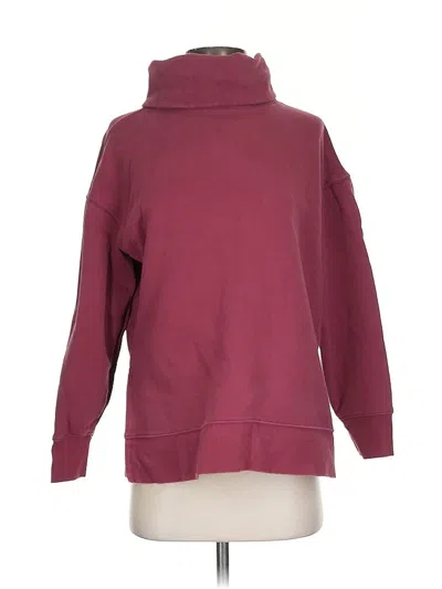 Pre-owned Athleta Turtleneck Sweater In Burgundy