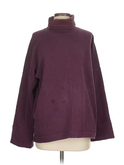 Pre-owned Athleta Turtleneck Sweater In Burgundy