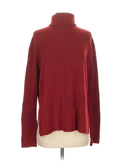 Pre-owned Athleta Turtleneck Sweater In Burgundy
