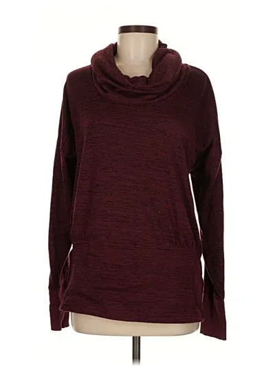 Pre-owned Athleta Turtleneck Sweater In Burgundy
