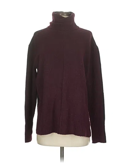 Pre-owned Athleta Turtleneck Sweater In Burgundy