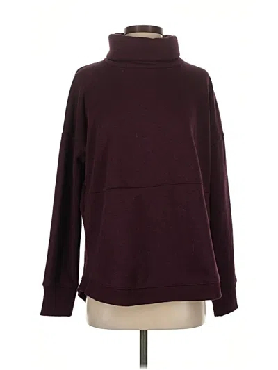 Pre-owned Athleta Turtleneck Sweater In Burgundy
