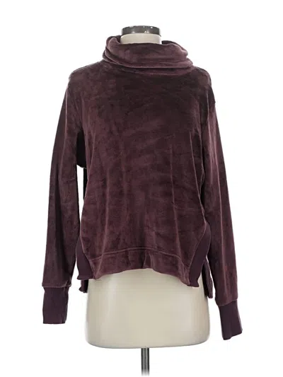 Pre-owned Athleta Turtleneck Sweater In Burgundy