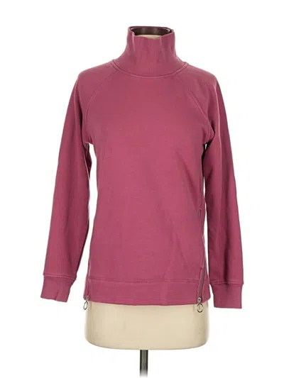 Pre-owned Athleta Turtleneck Sweater In Burgundy