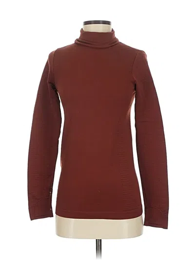Pre-owned Athleta Turtleneck Sweater In Burgundy