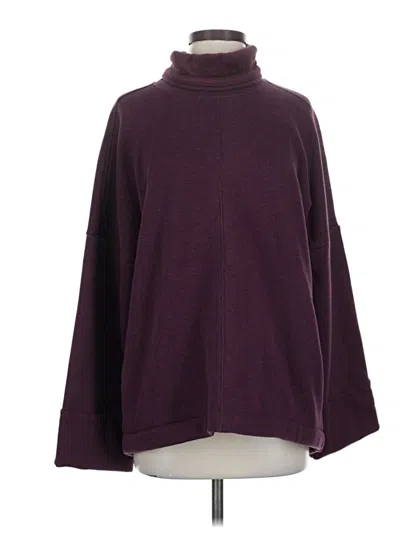 Pre-owned Athleta Turtleneck Sweater In Burgundy