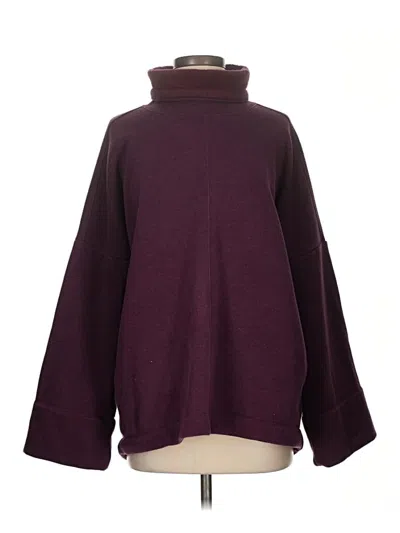 Pre-owned Athleta Turtleneck Sweater In Burgundy