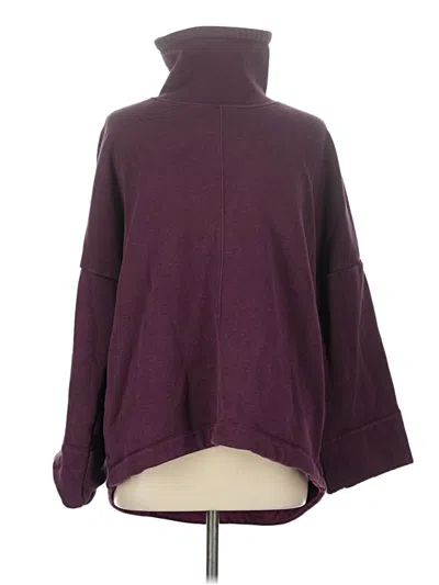 Pre-owned Athleta Turtleneck Sweater In Burgundy