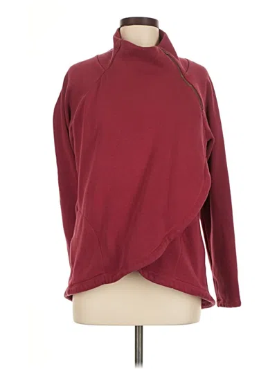 Pre-owned Athleta Turtleneck Sweater In Burgundy