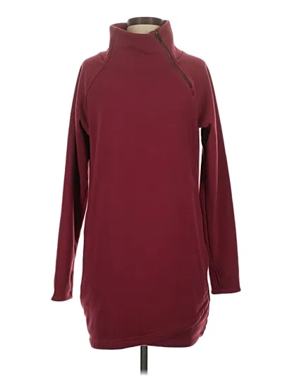 Pre-owned Athleta Turtleneck Sweater In Burgundy