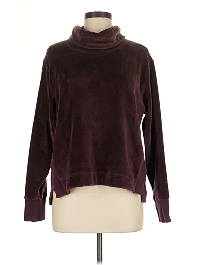 Pre-owned Athleta Turtleneck Sweater In Burgundy