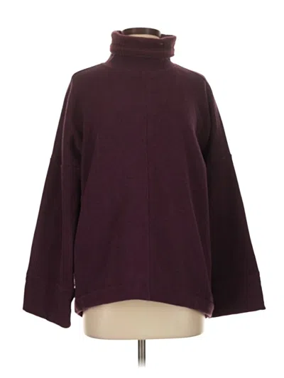 Pre-owned Athleta Turtleneck Sweater In Burgundy