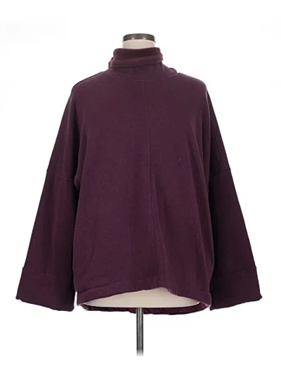 Pre-owned Athleta Turtleneck Sweater In Burgundy