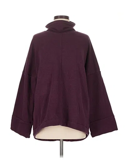 Pre-owned Athleta Turtleneck Sweater In Burgundy