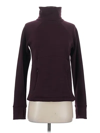 Pre-owned Athleta Turtleneck Sweater In Burgundy
