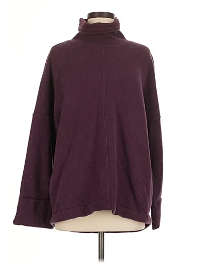 Pre-owned Athleta Turtleneck Sweater In Burgundy