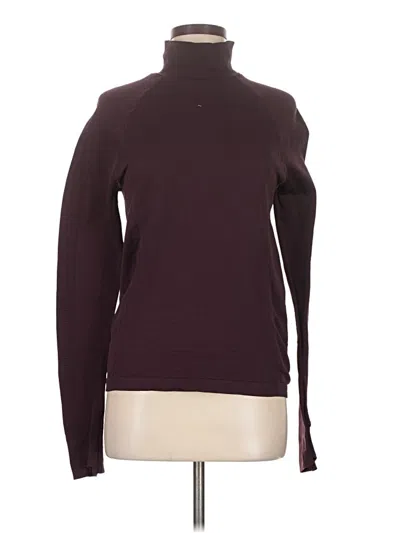 Pre-owned Athleta Turtleneck Sweater In Burgundy