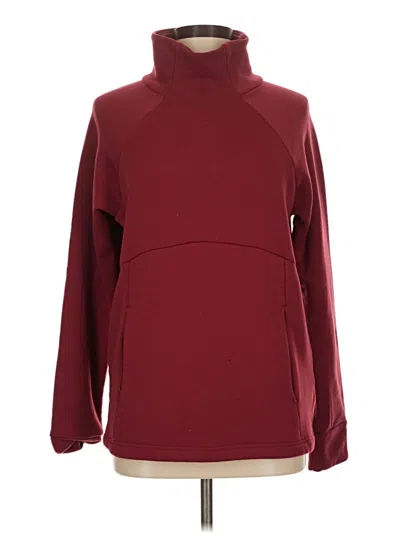 Pre-owned Athleta Turtleneck Sweater In Burgundy