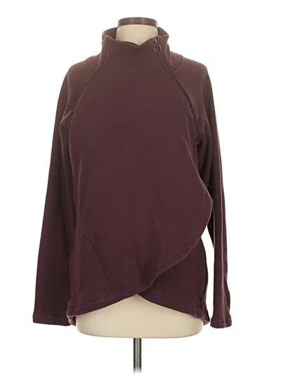 Pre-owned Athleta Turtleneck Sweater In Burgundy