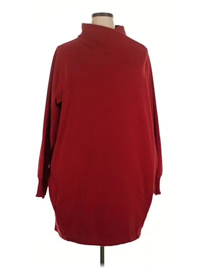 Pre-owned Athleta Turtleneck Sweater In Burgundy