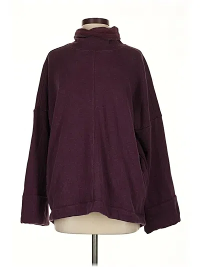 Pre-owned Athleta Turtleneck Sweater In Burgundy