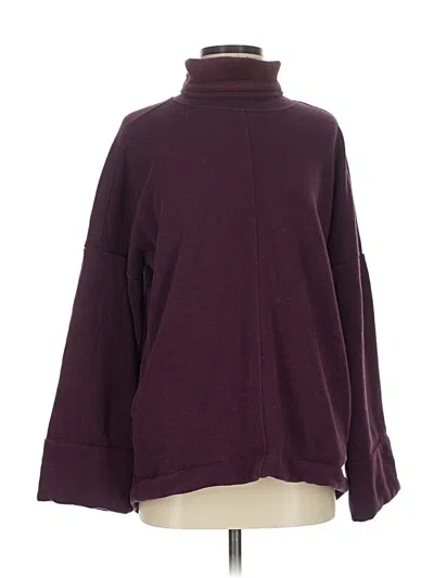 Pre-owned Athleta Turtleneck Sweater In Burgundy