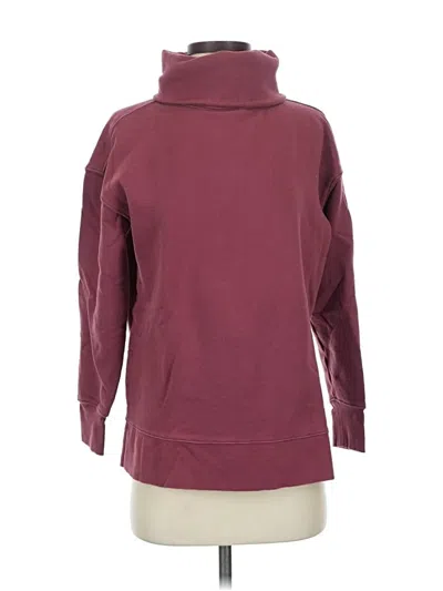 Pre-owned Athleta Turtleneck Sweater In Burgundy