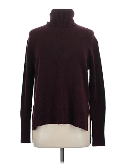 Pre-owned Athleta Turtleneck Sweater In Burgundy