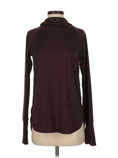 Pre-owned Athleta Turtleneck Sweater In Burgundy