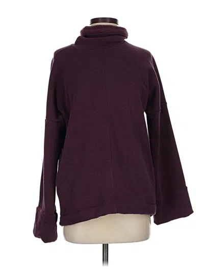 Pre-owned Athleta Turtleneck Sweater In Burgundy