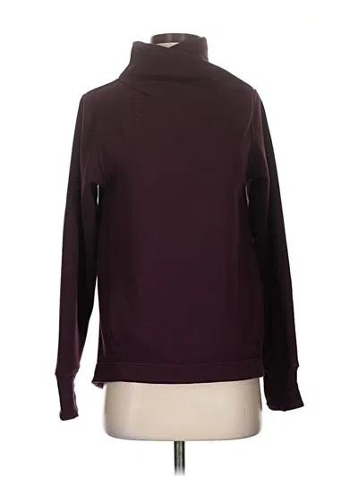 Pre-owned Athleta Turtleneck Sweater In Burgundy