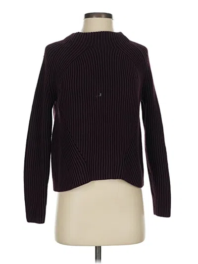 Pre-owned Athleta Turtleneck Sweater In Burgundy