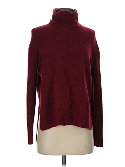 Pre-owned Athleta Turtleneck Sweater In Burgundy