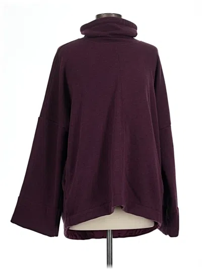 Pre-owned Athleta Turtleneck Sweater In Burgundy