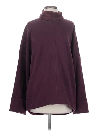 Pre-owned Athleta Turtleneck Sweater In Burgundy