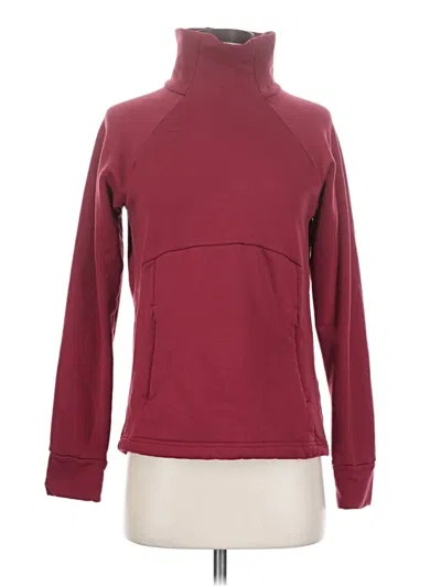 Pre-owned Athleta Turtleneck Sweater In Burgundy
