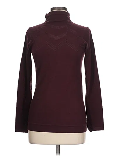 Pre-owned Athleta Turtleneck Sweater In Burgundy