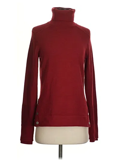 Pre-owned Athleta Turtleneck Sweater In Burgundy