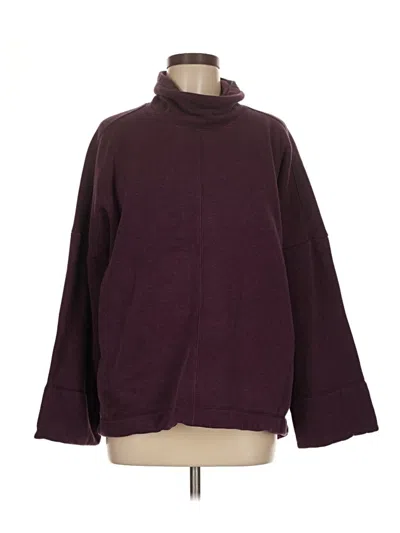 Pre-owned Athleta Turtleneck Sweater In Burgundy