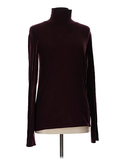 Pre-owned Athleta Turtleneck Sweater In Burgundy