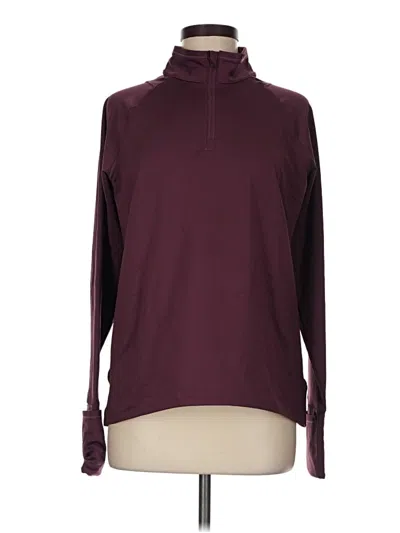 Pre-owned Athleta Turtleneck Sweater In Burgundy