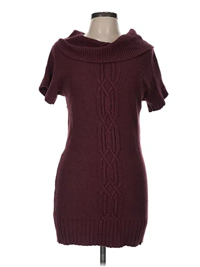 Pre-owned Athleta Turtleneck Sweater In Burgundy